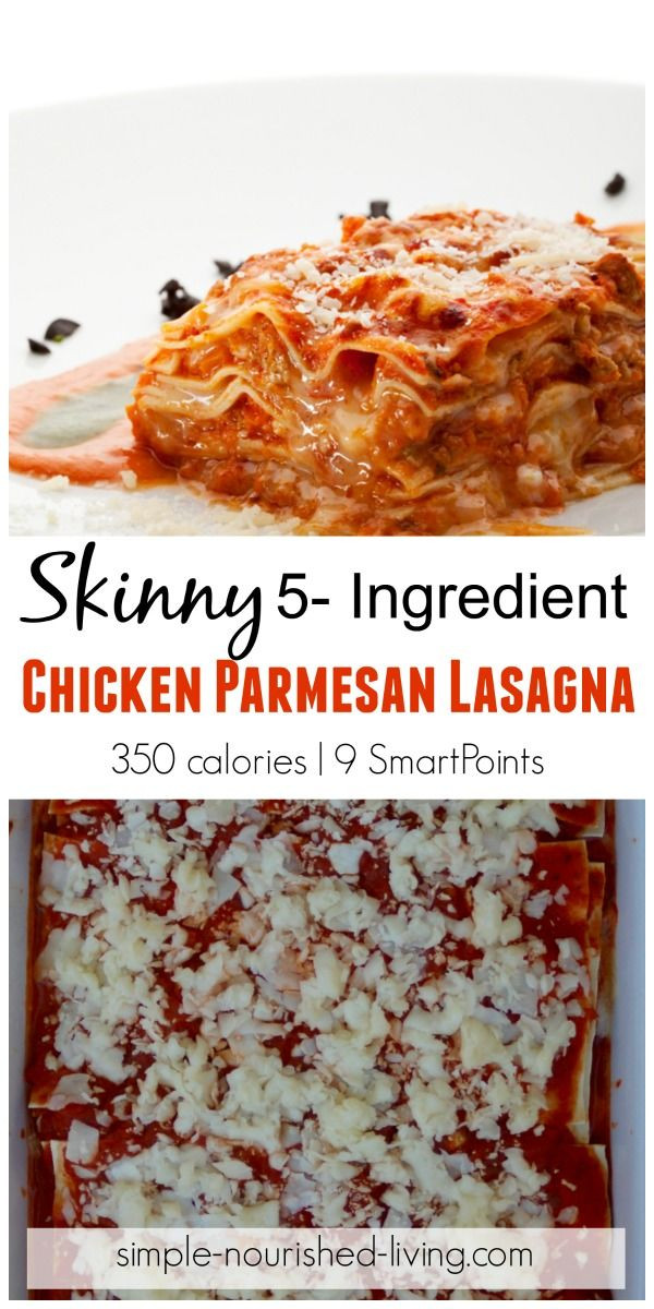 Weight Watchers Slow Cooker Lasagna
 5 Ingre nt Chicken Parmesan Lasagna Recipe