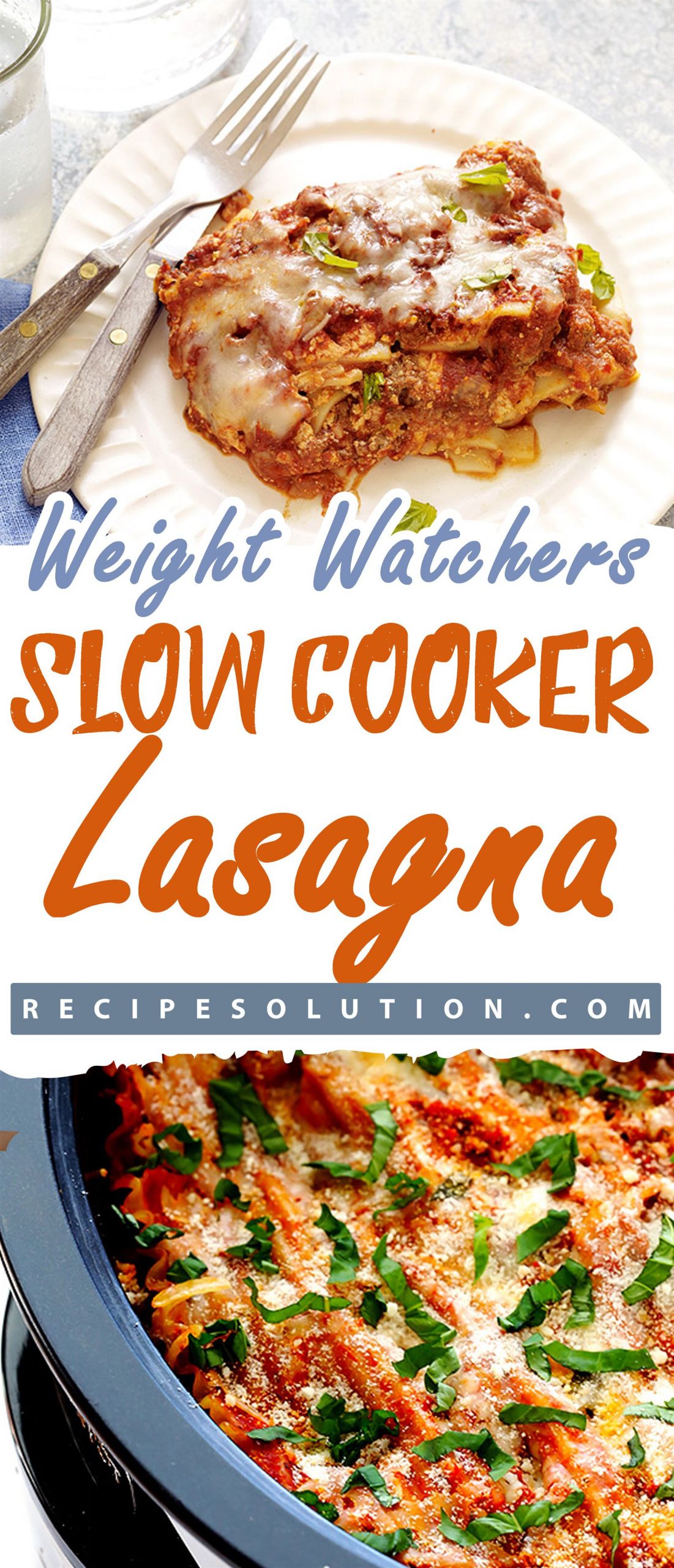 Weight Watchers Slow Cooker Lasagna
 Slow Cooker Lasagna Recipe Solution