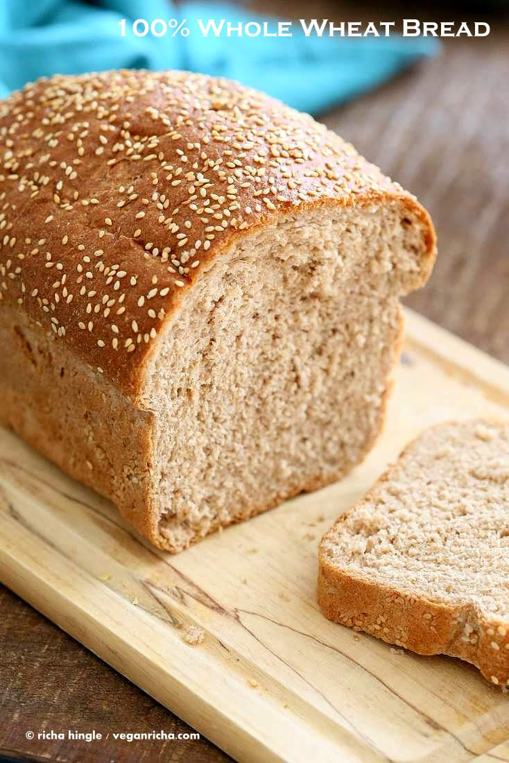 Wheat Sandwich Bread Recipe
 Whole Wheat Bread Recipe Vegan Richa