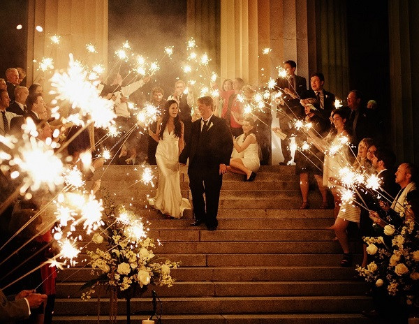 Where To Get Sparklers For Wedding
 Go Out With A Bang Coordinating Sparkler Exits