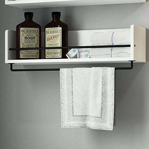 White Bathroom Wall Shelf
 20 Best Wooden Bathroom Shelves Reviews