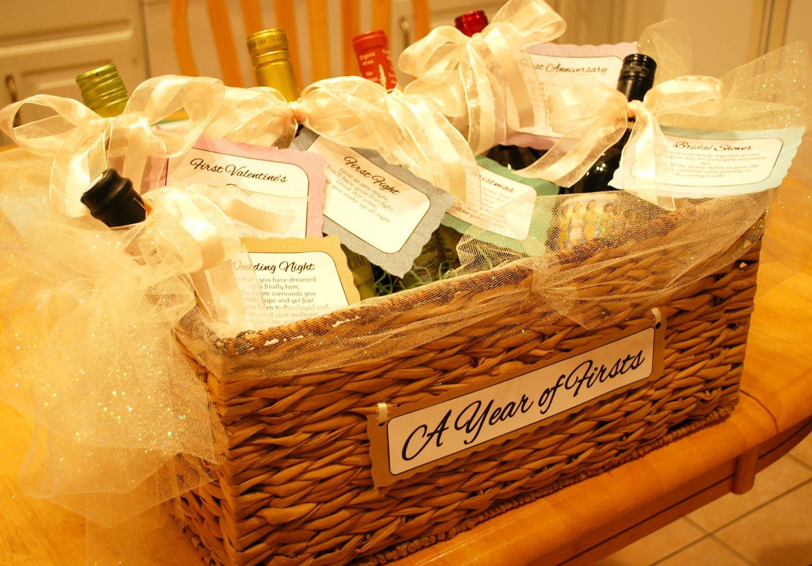 Wine Basket Gift Ideas
 A Girl s Guilty Pleasures DIY Bridal Shower Wine Poems