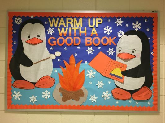 Winter Bulletin Board Ideas Elementary School
 Winter school library bulletin