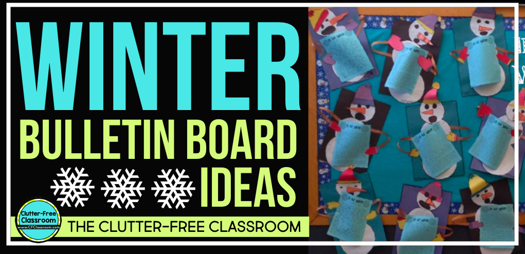 Winter Bulletin Board Ideas Elementary School
 Winter Seasonal Portfolio Writing Clutter Free Classroom