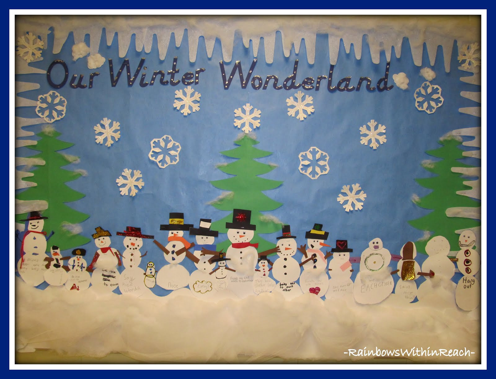Winter Bulletin Board Ideas Elementary School
 Winter RoundUP Snowmen Snowflake Penguin Fun