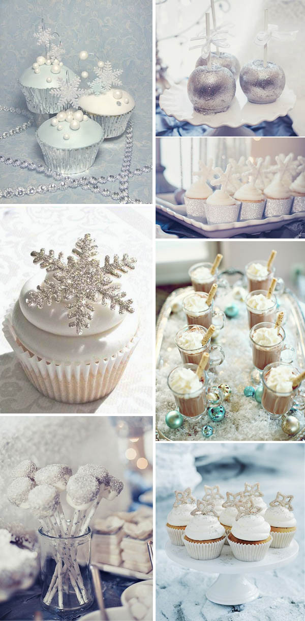Winter Themed Desserts
 35 Breathtaking Winter Wonderland Inspired Wedding Ideas