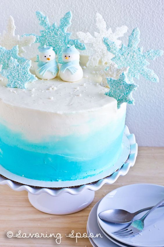 Winter Themed Desserts
 Beautiful Winter Themed Quinceanera Cakes Perfect for the