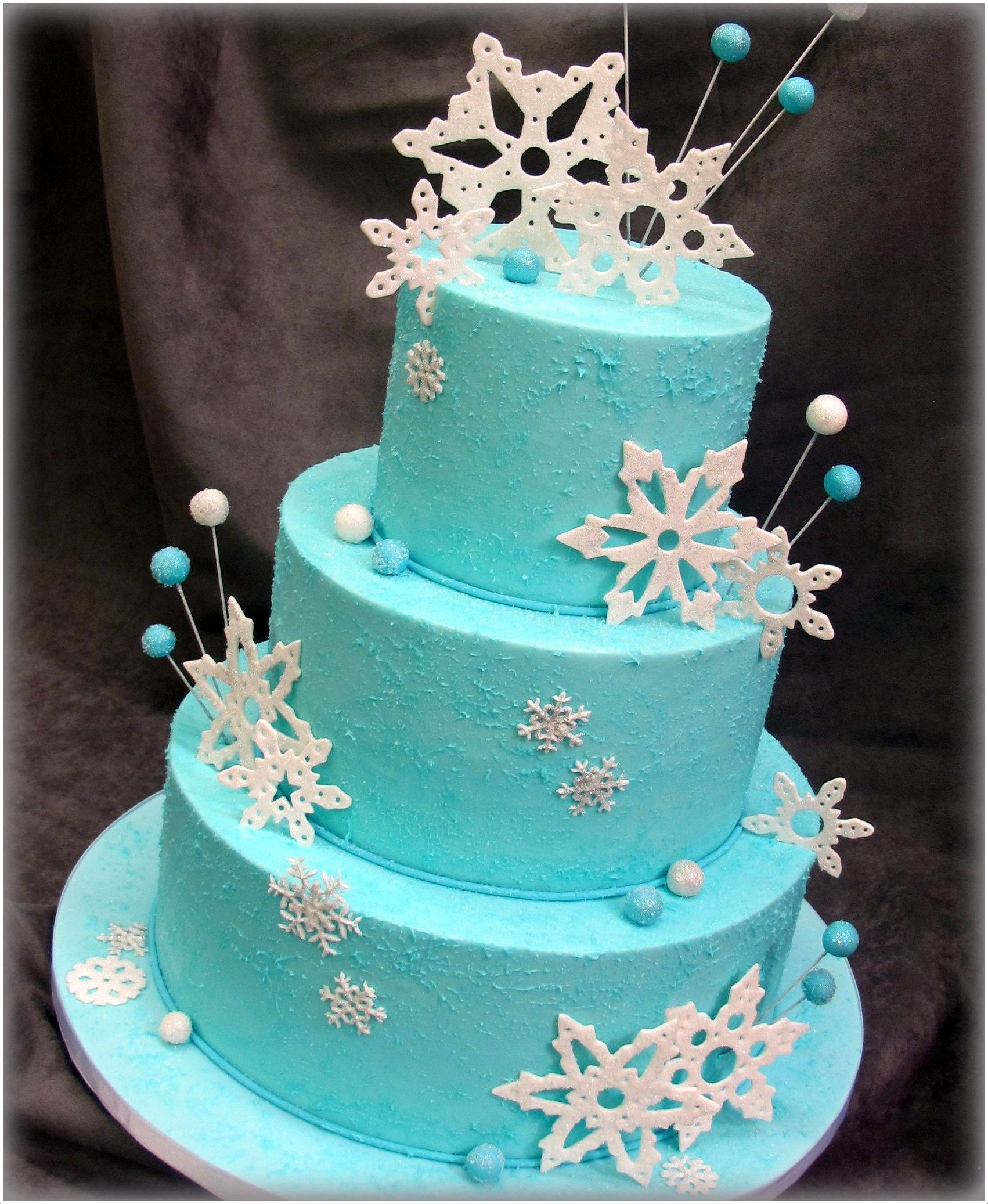 Winter Wonderland Birthday Cake
 SugarEd Productions line Classes Christmas