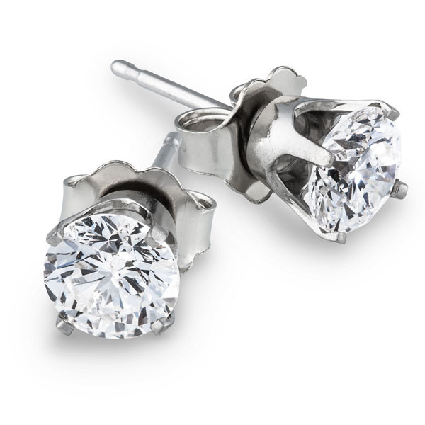 1 Carat Diamond Earrings
 1 1 2 Carat Diamond Stud Earrings in 10k Gold