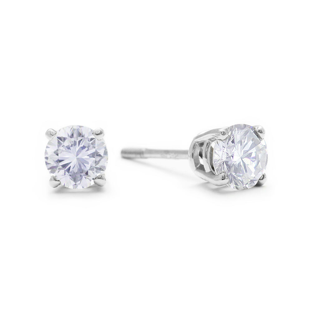 1 Carat Diamond Earrings
 Visibly Imperfect 1 2 Carat Diamond Stud Earrings 14K