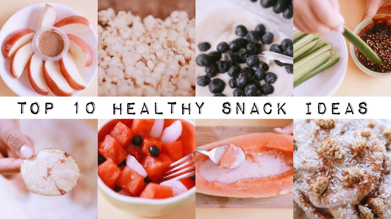 10 Healthy Snacks
 Top 10 Healthy Quick Easy Snack Ideas VEGAN 🍌🍎 nuyu