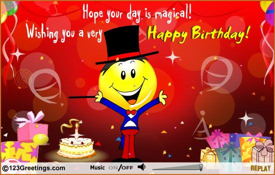 123 Greeting Birthday Cards
 A Magical Day Free For Kids eCards Greeting Cards