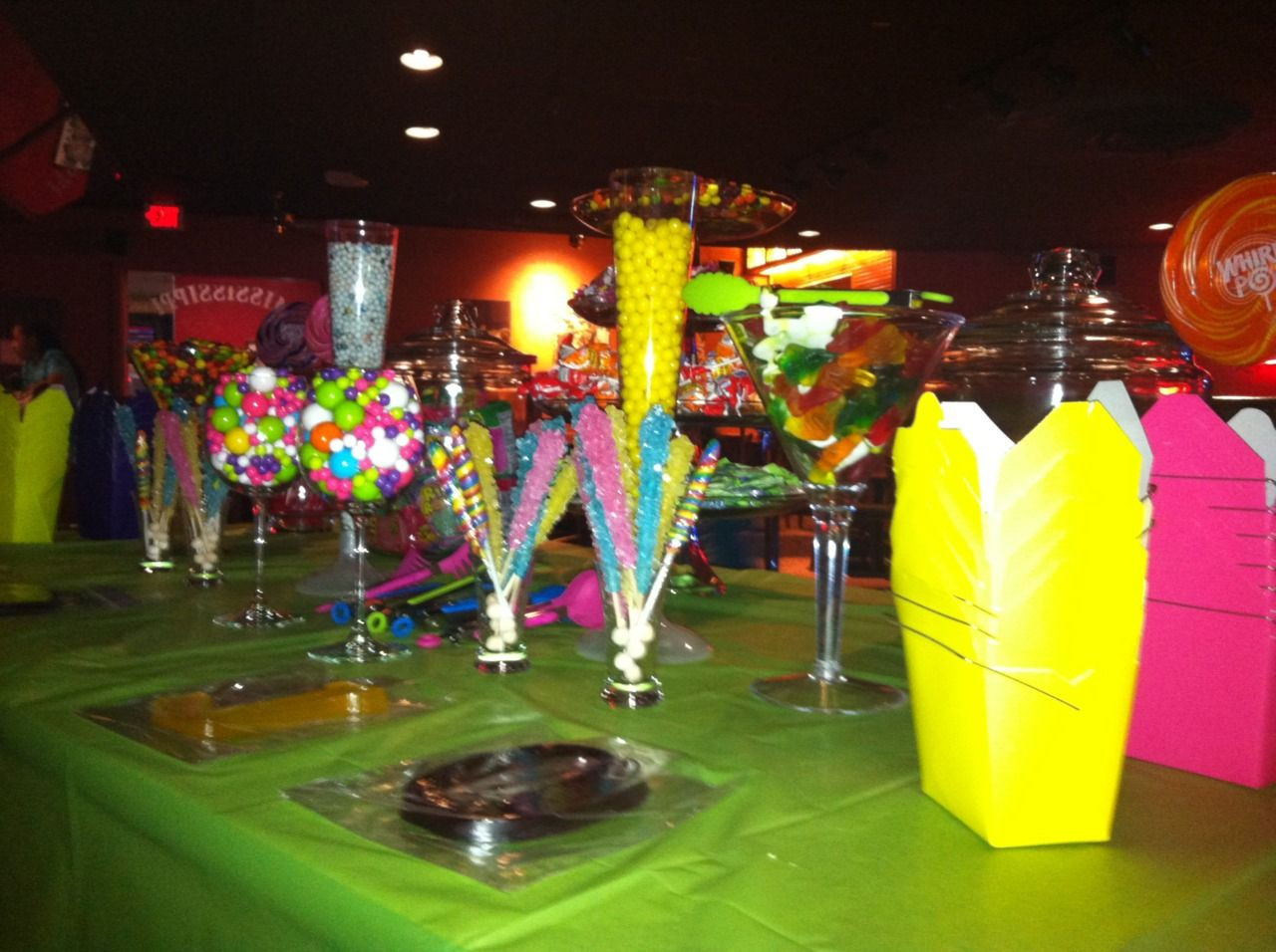 13 Year Old Birthday Party
 Candy Bar for 13 year old birthday party