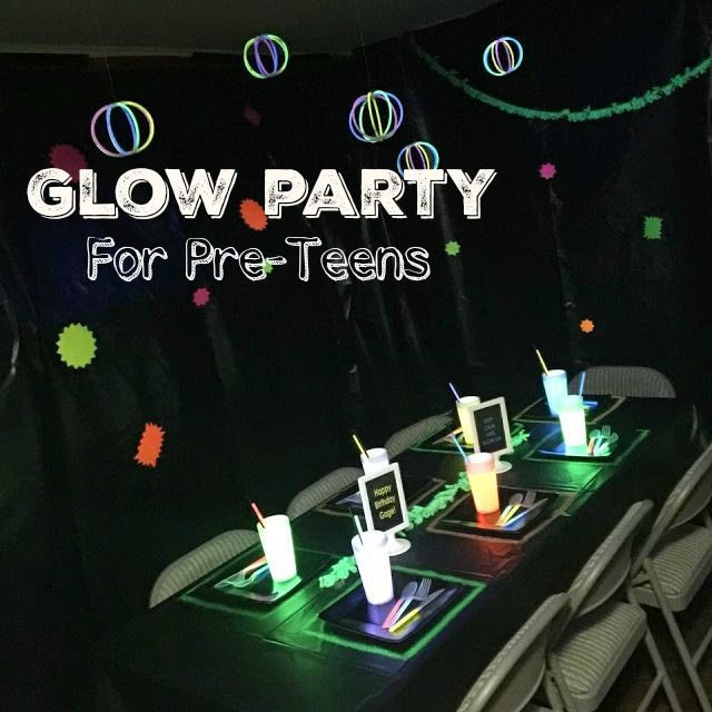 13Th Birthday Gift Ideas For Boys
 Glow Party Birthday Party for boys 