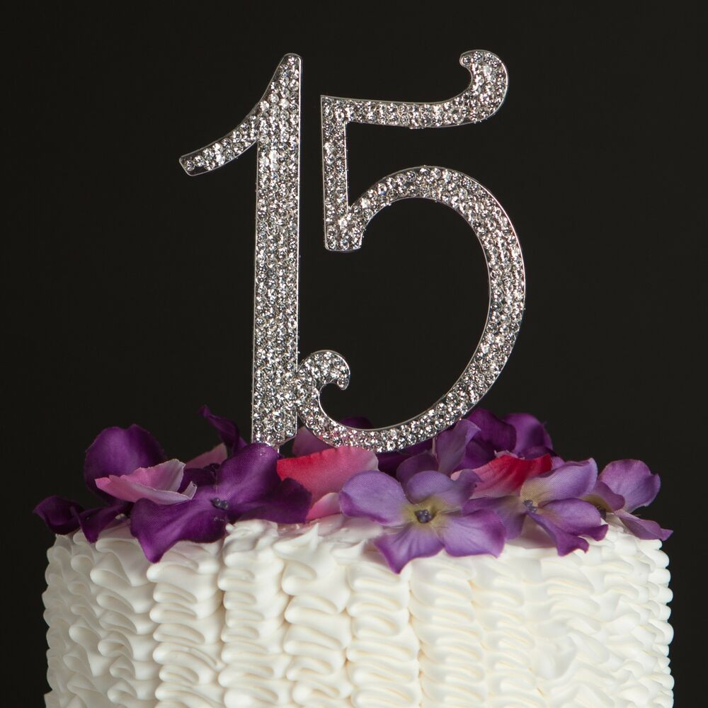 15 Birthday Party Ideas
 15 Birthday Cake Topper 15th Quinceanera Party