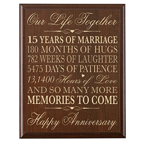 15Th Anniversary Gift Ideas For Him
 15th Wedding Anniversary Gift for Couple 15th Anniversary