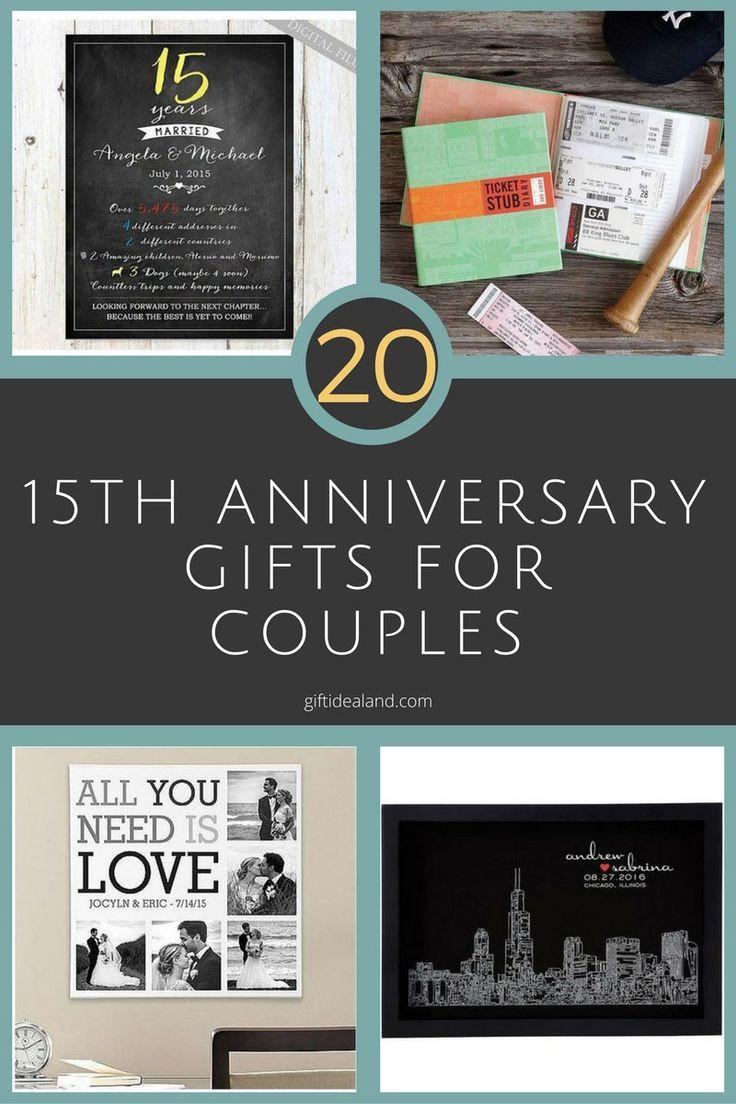 15Th Anniversary Gift Ideas For Him
 1000 images about Anniversary Gifts on Pinterest