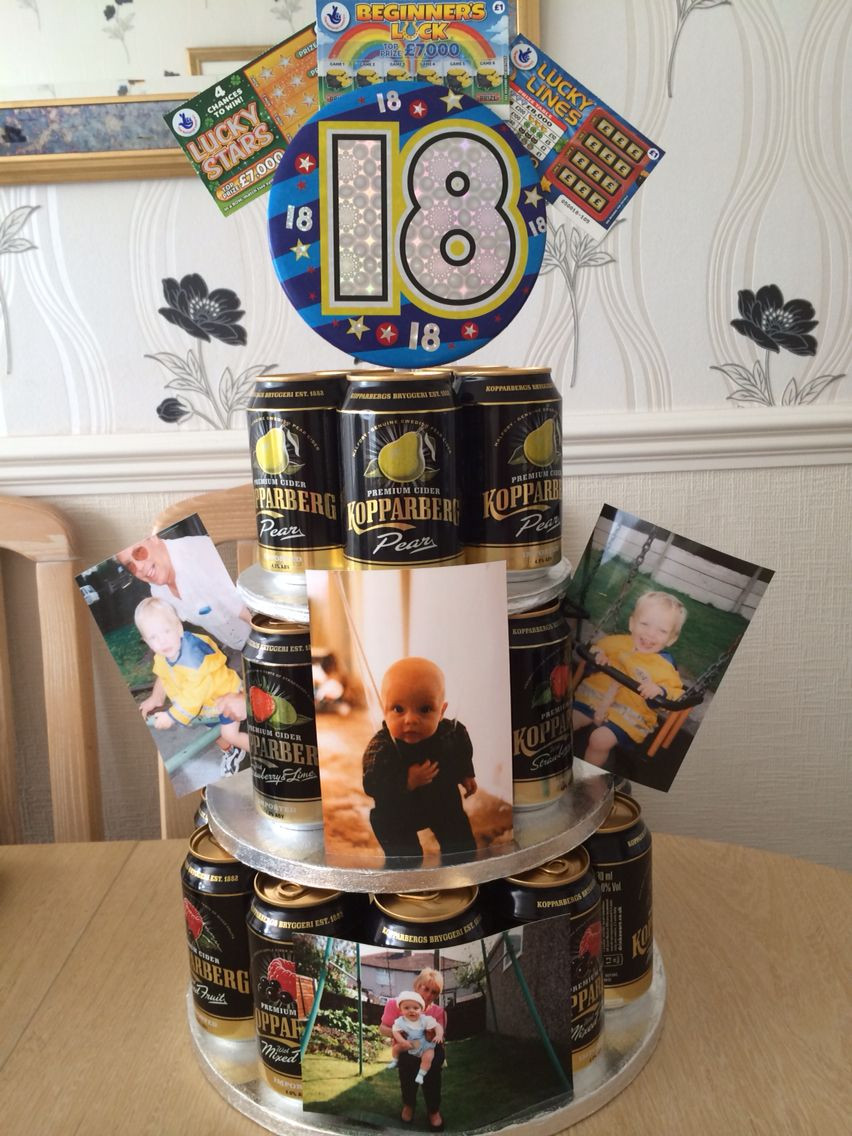 18Th Birthday Party Ideas For A Boy
 18th birthday cider cake I made for my son K1