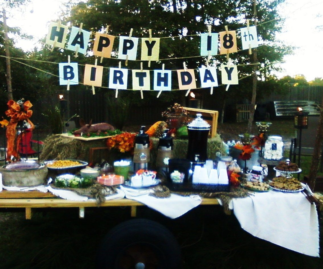 18Th Birthday Party Ideas For A Boy
 My son s 18th Birthday Party Wagon Parties