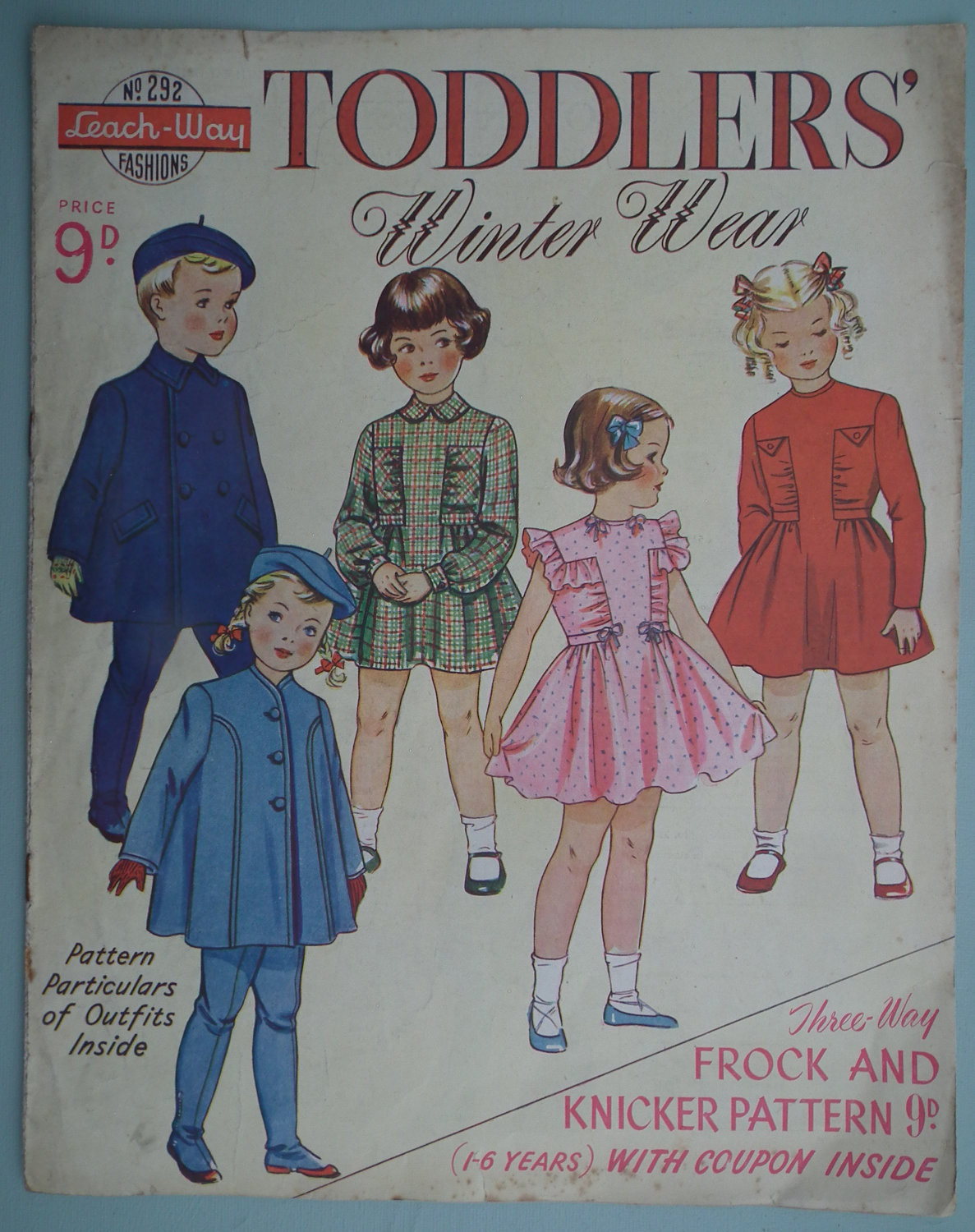 1950S Children Fashion
 Vintage Sewing Patterns Catalog 1940s 1950s Childrens