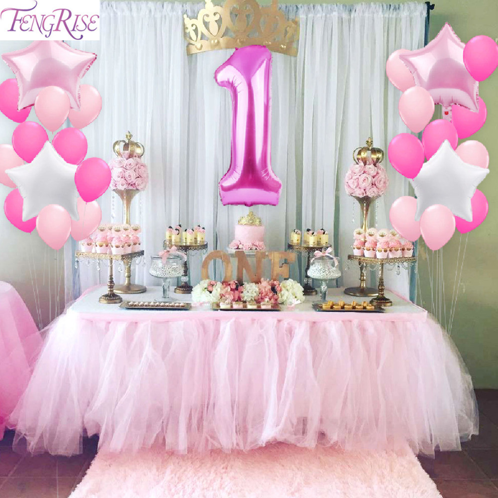 1st Birthday Decorating Ideas
 FENGRISE 1st Birthday Party Decoration DIY 40inch Number 1