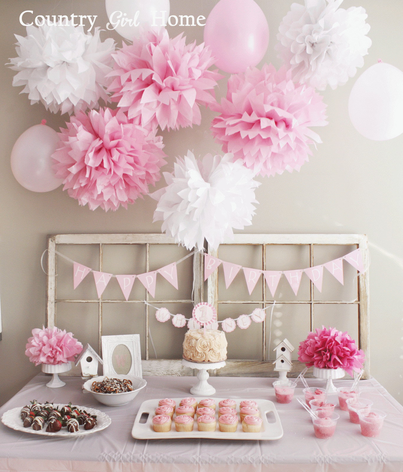1st Birthday Decorating Ideas
 COUNTRY GIRL HOME 1st Birthday