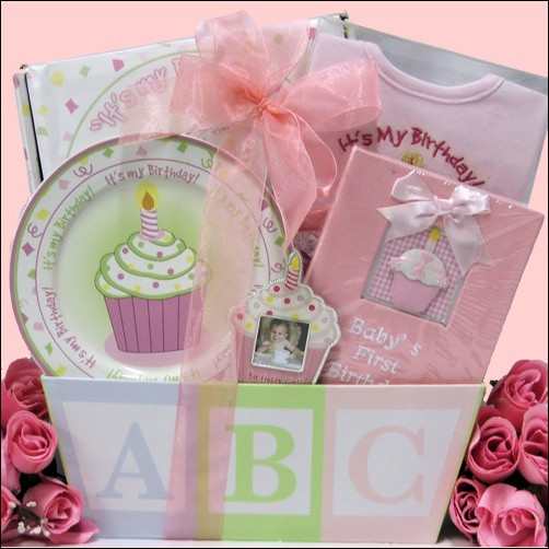 1St Birthday Gift Basket Ideas
 Baby s 1st Birthday Gift Basket Girl Grand Central Gift