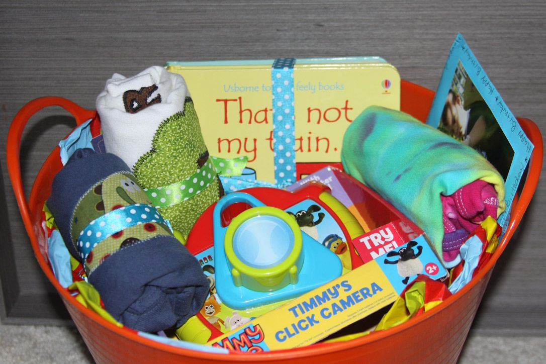 1St Birthday Gift Basket Ideas
 DIY Gift Basket for a 1st birthday ting your kids