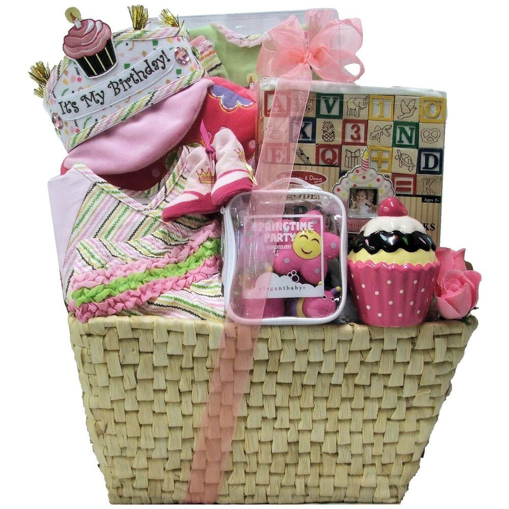 1St Birthday Gift Basket Ideas
 Great Arrivals Baby s 1st Birthday Girls Gift Basket