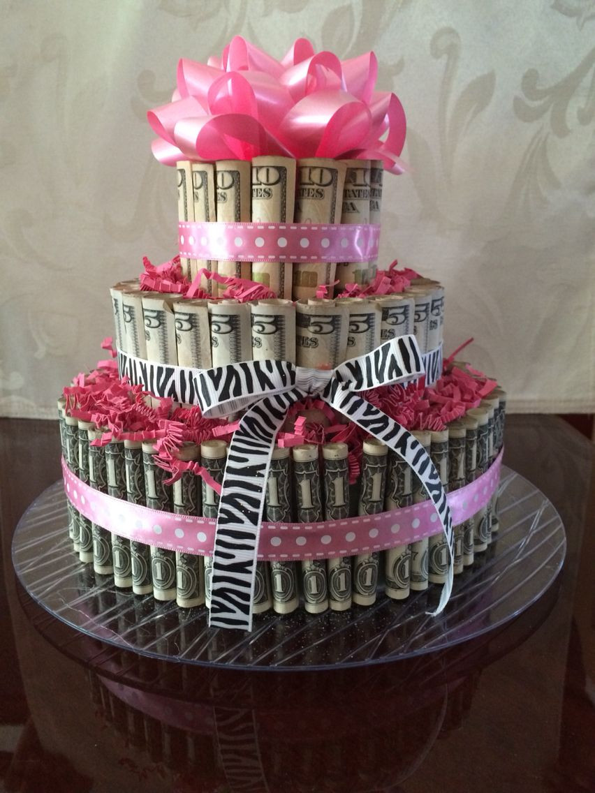 20Th Birthday Gift Ideas For Daughter
 21st birthday Money cake for my daughter …