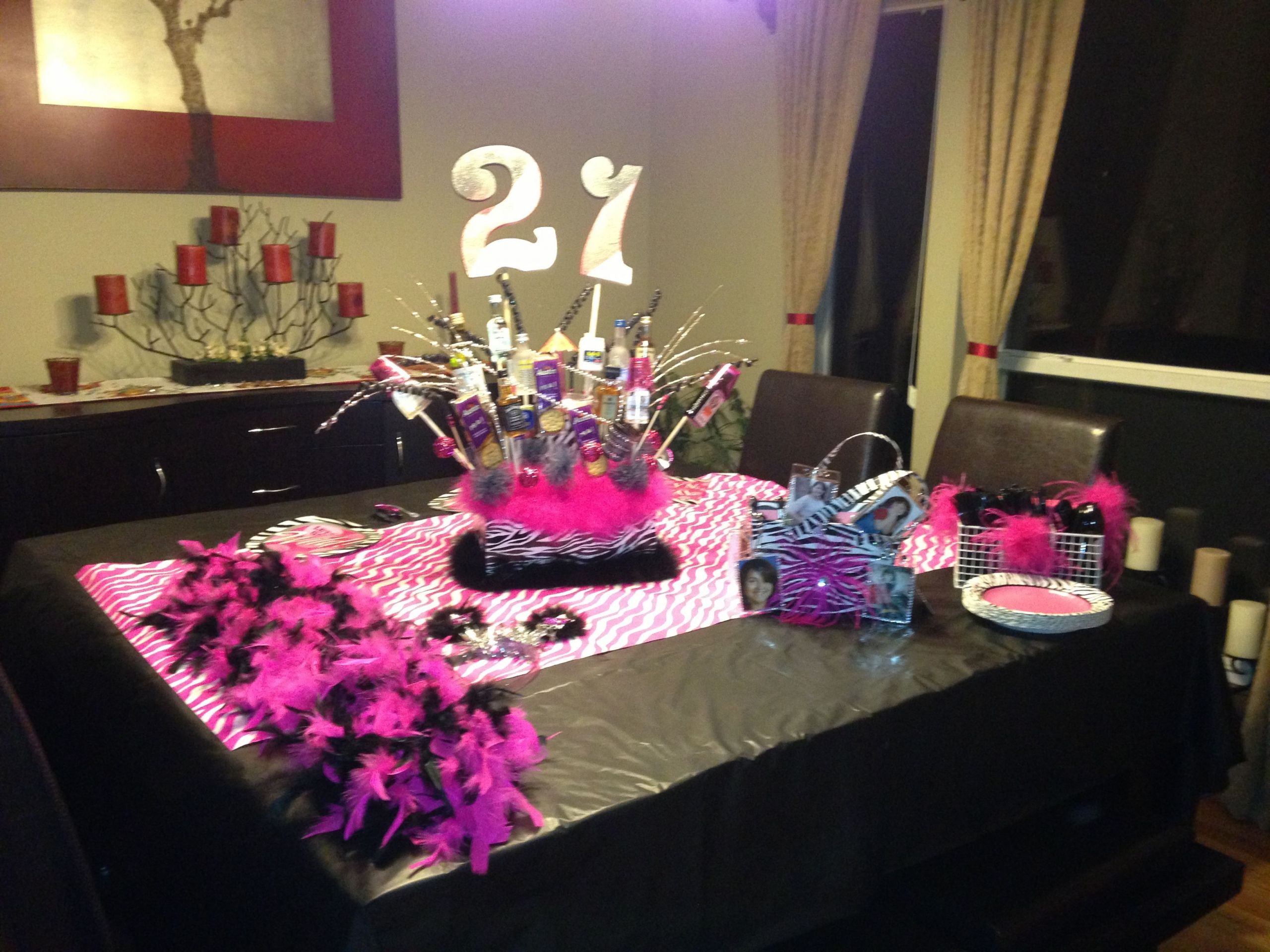 21 Birthday Party
 21st Birthday Party Table Setup