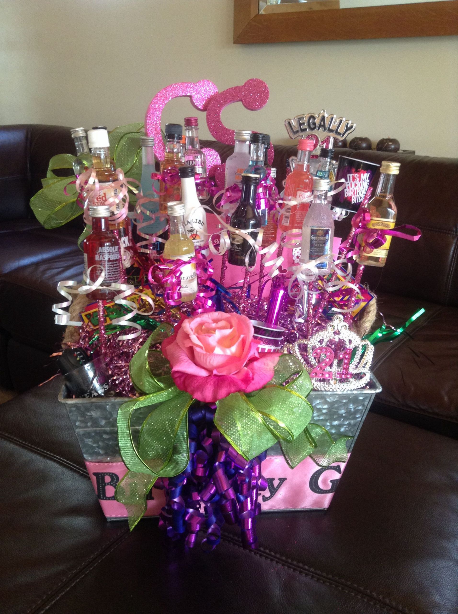 21St Birthday Gift Ideas For Daughter
 Happy 21st Birthday Gift Basket for my daughter