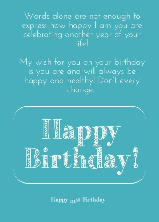 21st Birthday Wishes Funny
 114 EXCELLENT Happy 21st Birthday Wishes and Quotes BayArt