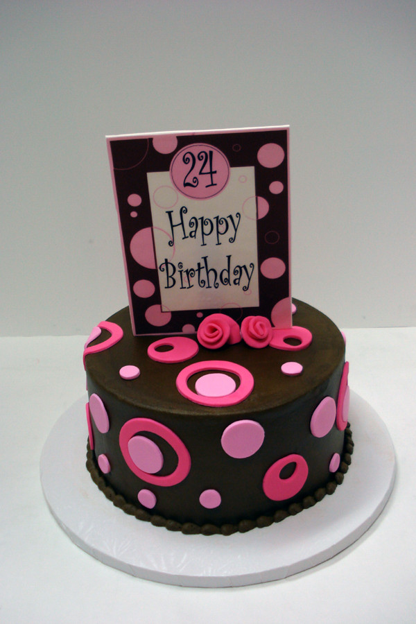 24 Birthday Cake
 Happy Birthday Farhana = IEZANA STORY