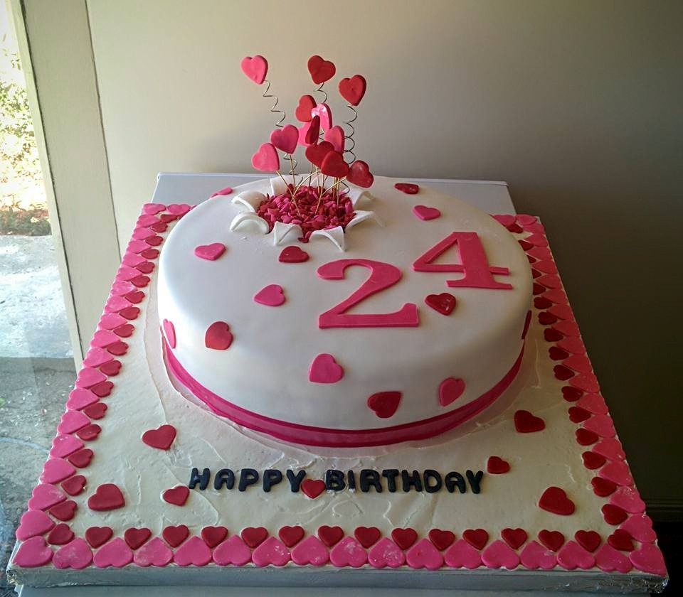 24 Birthday Cake
 Paty Cake Designer 24th birthday cake