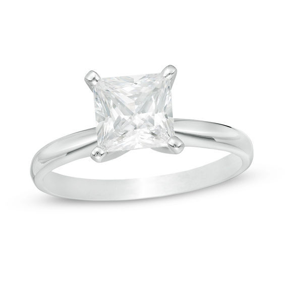 2ct Princess Cut Engagement Rings
 1 1 2 CT Certified Princess Cut Diamond Solitaire
