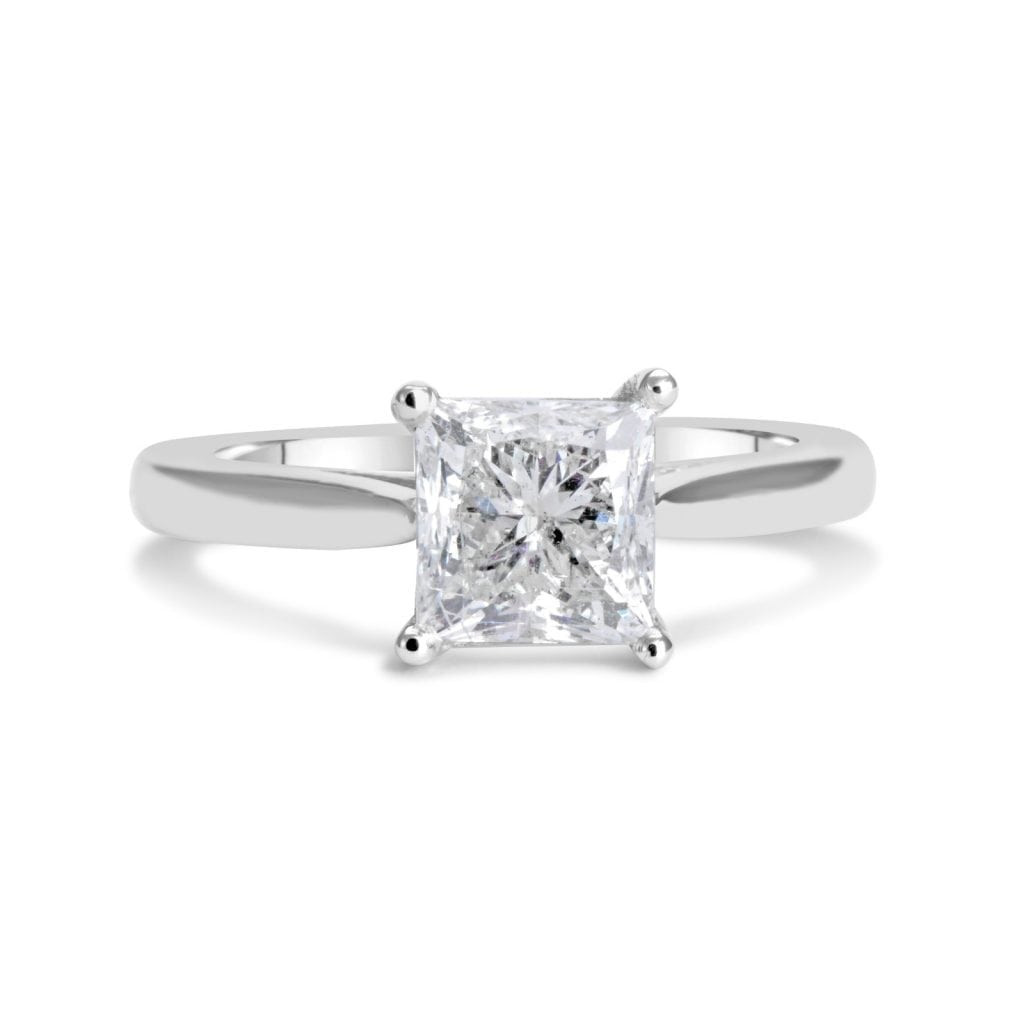 2ct Princess Cut Engagement Rings
 1 1 2 Ct Princess Cut Diamond Solitaire Engagement Ring