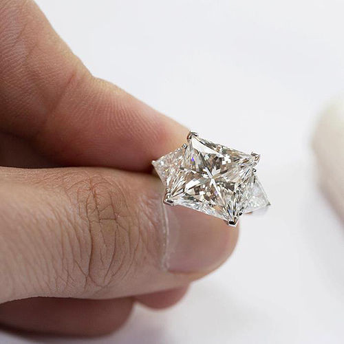 2ct Princess Cut Engagement Rings
 2 65 Ct Princess Cut Diamond Engagement Ring Trillion
