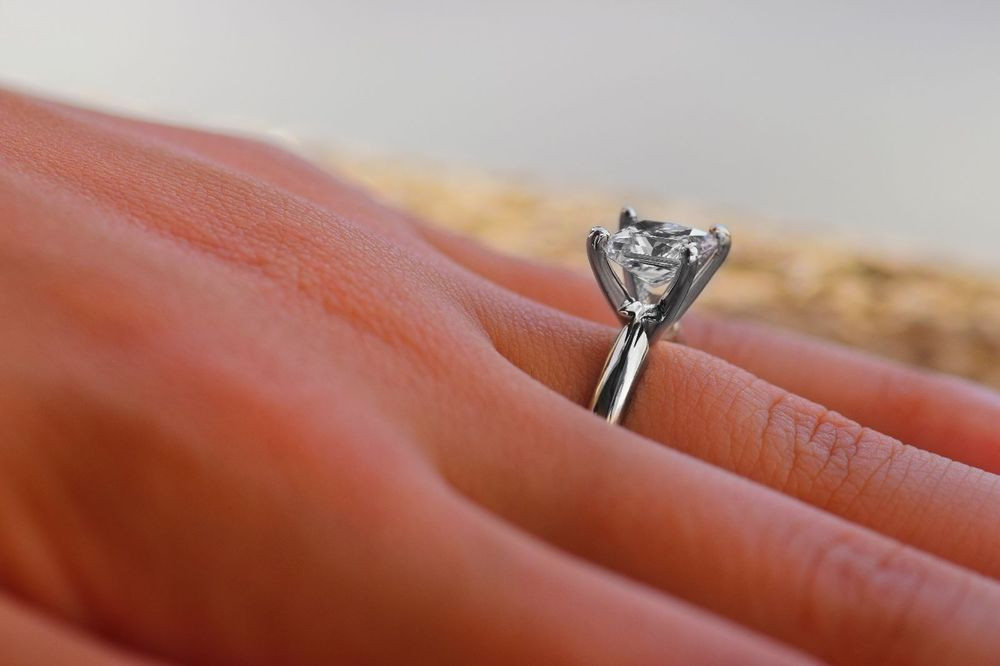 2ct Princess Cut Engagement Rings
 2 60 CT Princess Cut Engagement Ring 14k White Gold Bridal
