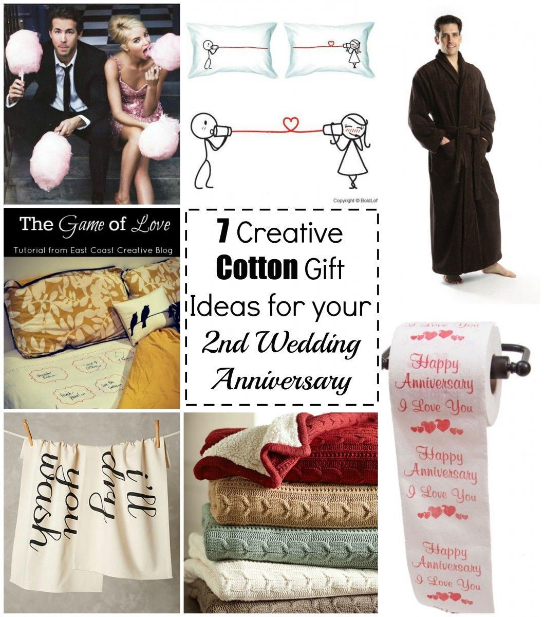 2Nd Wedding Anniversary Gift Ideas For Him
 7 creative cotton t ideas for your 2nd wedding