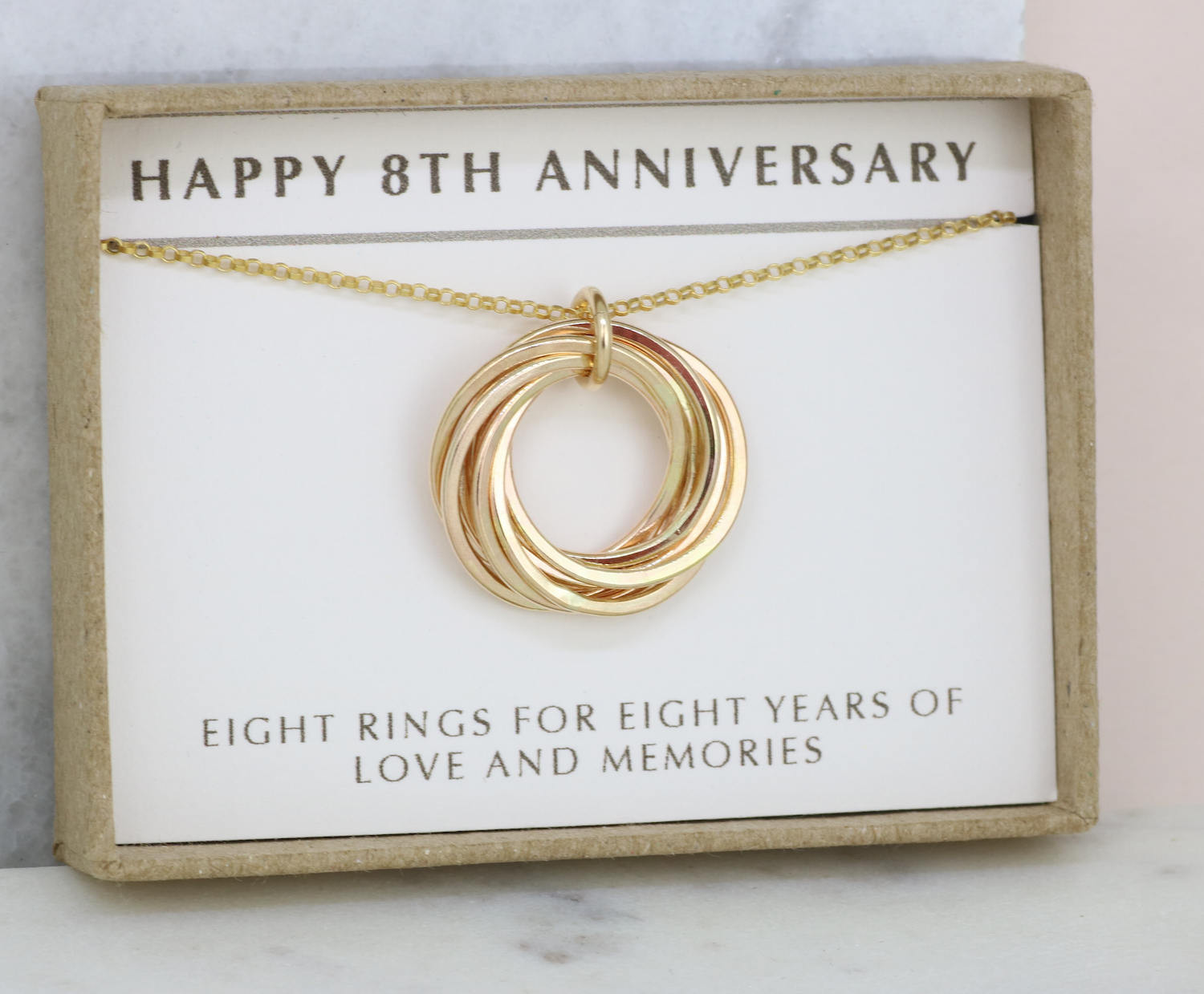 3 Year Anniversary Gift Ideas For Wife
 8th anniversary t for wife 8 year anniversary necklace for