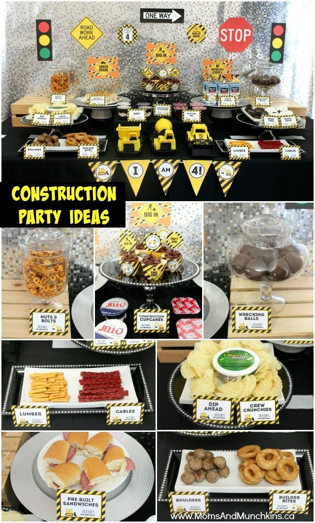 3Rd Birthday Party Food Ideas
 Construction Birthday Party Ideas