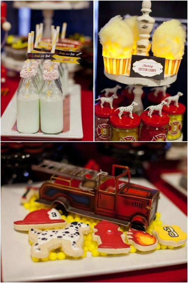 3Rd Birthday Party Food Ideas
 Fire Truck Themed Third Birthday Party Spaceships and
