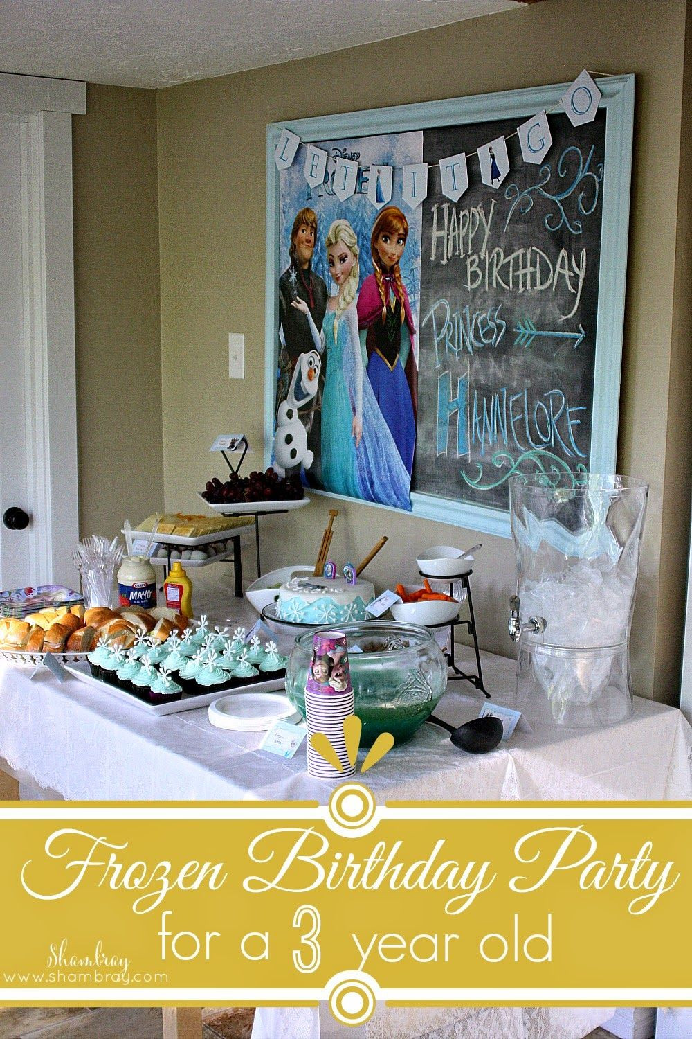 4 Year Old Little Girl Birthday Party Ideas
 A Frozen Birthday Party for a 3 year old