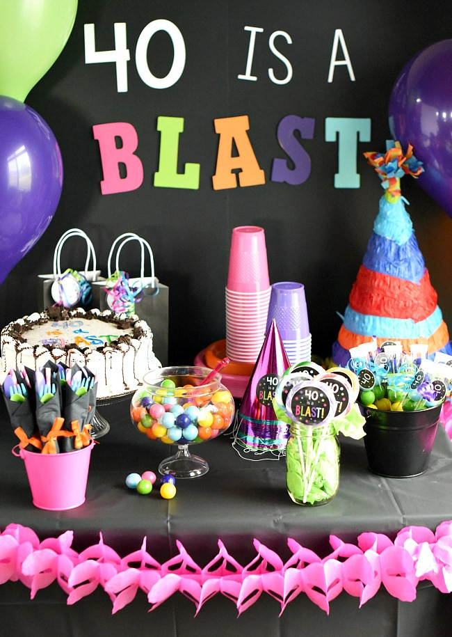 40 Birthday Gift Ideas For Her
 40th Birthday Party Throw a 40 Is a Blast Party