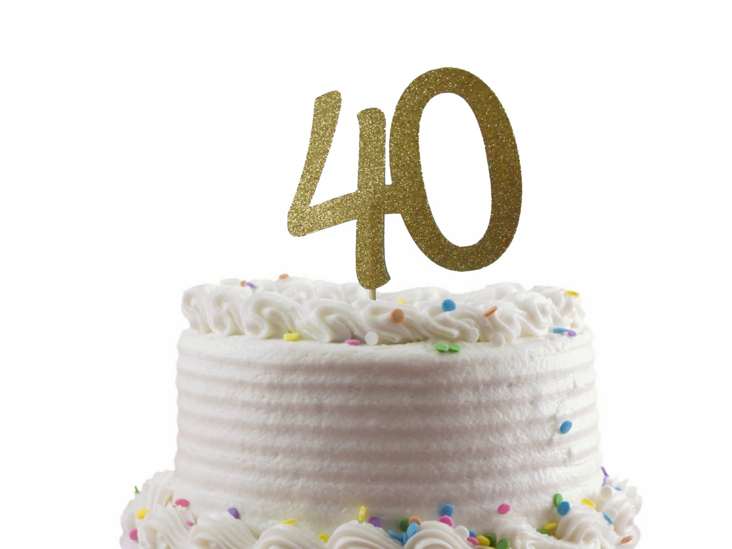 40th Birthday Cake Toppers
 40th Birthday Cake Topper 40th Anniversary Cake Topper Gold