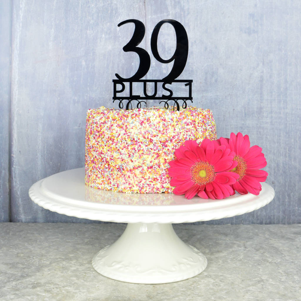 40th Birthday Cake Toppers
 40th birthday cake topper by pink and turquoise