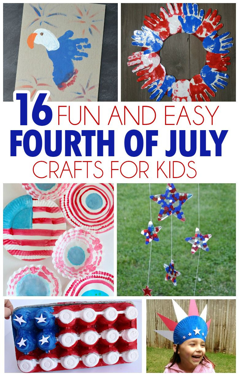 4Th Of July Kids Crafts
 16 Fun And Easy Fourth July Crafts For Kids