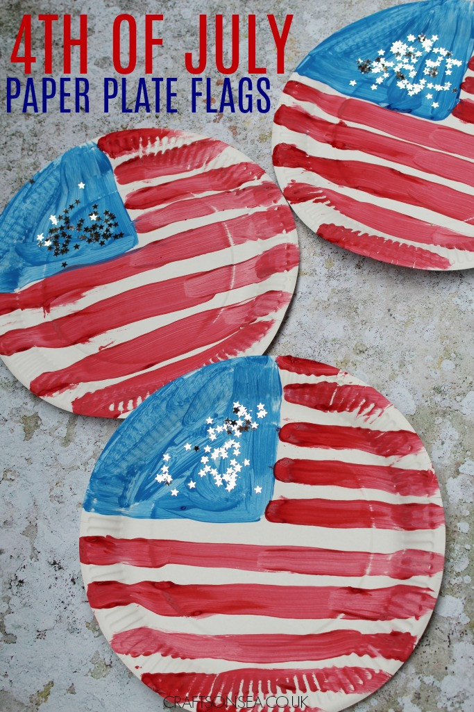 4Th Of July Kids Crafts
 4th July Crafts for Kids Paper Plate Flag Crafts on Sea