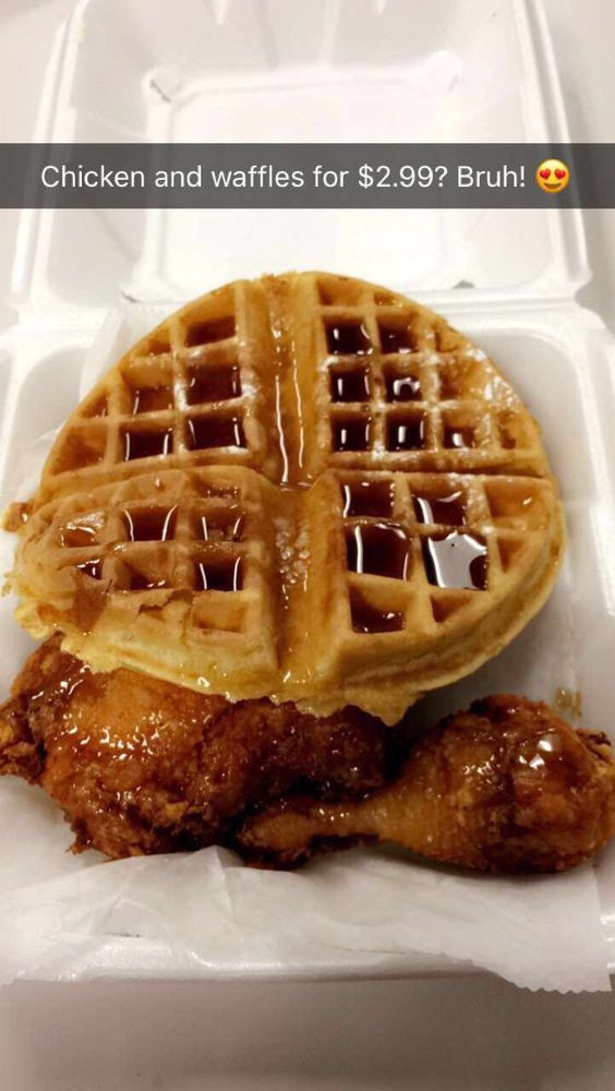 5 Brothers Chicken And Waffles
 2 piece chicken and waffle special for $2 99 Deal ends 2
